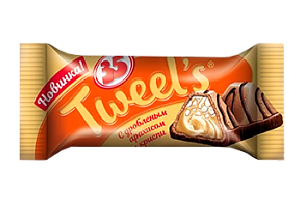 Конфеты 35 Tweels c дробленым арахисом и криспи